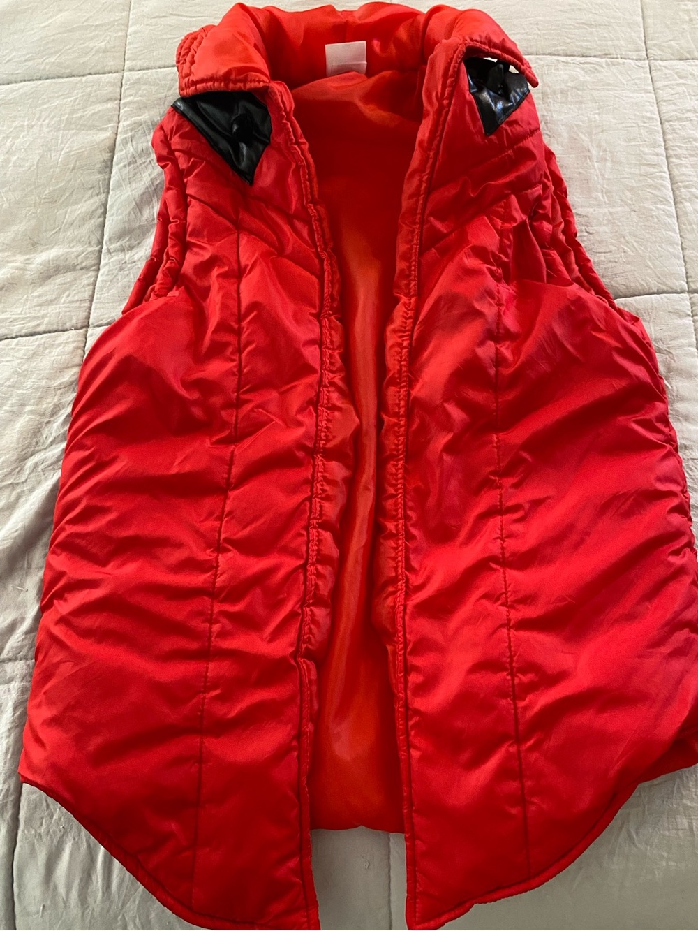 Kids Red Puffer Vest - Lightweight Sleeveless Jacket